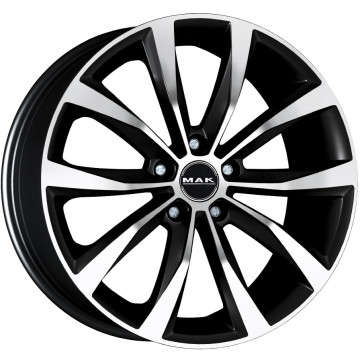 7x18 ET45 - LK5/112 ML57.1 Mak Wolf black mirror