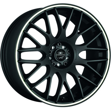 10.5x20 ET25 - LK5/112 ML73.1 Barracuda Karizzma mattblack PureSports / Color Trim weiss