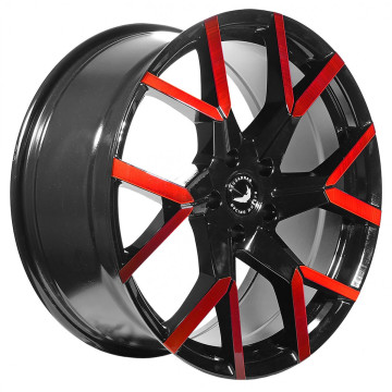 8.5x19 ET38 - LK5/112 ML73.1 Barracuda Tzunamee EVO black gloss flashred