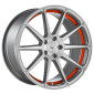 9.5x19 ET32 - LK5/112 ML73.1 Barracuda Project 2.0 silver brushed / Undercut Color Trim rot