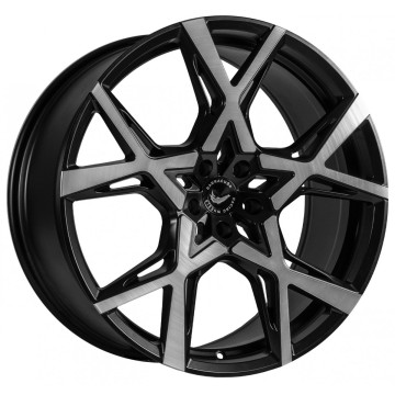10x22 ET30 - LK5/112 ML73.1 Barracuda Project X black brushed surface