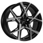 10x22 ET30 - LK5/112 ML73.1 Barracuda Project X black brushed surface