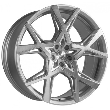 10x22 ET30 - LK5/112 ML73.1 Barracuda Project X silver-brushed-surface