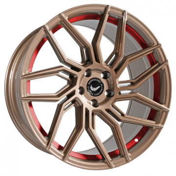 10x20 ET40 - LK5/114.3 ML73.1 Barracuda Dragoon higloss-bronze undercut trimline red