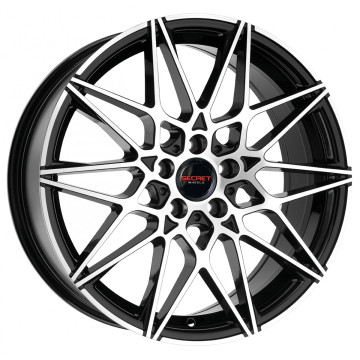 9x19 ET35 - LK5/112 ML66.7 Secret Wheels SW2 black polish