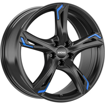 8x19 ET40 - LK5/114.3 ML82 Ronal R62 Blue jetblack