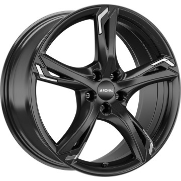 7.5x18 ET42 - LK5/120 ML82 Ronal R62 Chrome jetblack