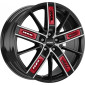 8x19 ET45 - LK5/112 ML76 Ronal R67 Red Right jetblack-frontkopiert