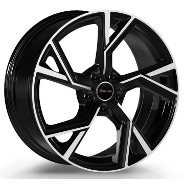 9x21 ET30 - LK5/112 ML66.6 Avus Racing AF20 black polished