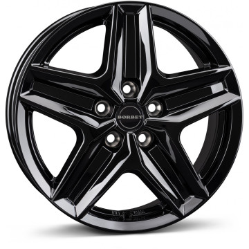 7.5x18 ET48 - LK5/112 ML66.5 Borbet CWZ black glossy