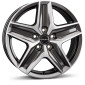 7.5x18 ET53 - LK5/130 ML78.1 Borbet CWZ mistral anthracite glossy polished