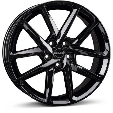 6.5x17 ET46 - LK5/112 ML57.1 Borbet N black glossy