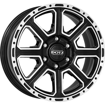 8x18 ET30 - LK6/139.7 ML93.1 Dotz Kalahari black polished