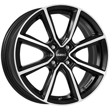 5.5x15 ET35 - LK4/100 ML60.1 Dezent TN black polished