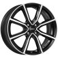 5.5x15 ET41 - LK4/100 ML57.1 Dezent TN black polished
