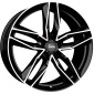 8.5x19 ET45 - LK5/112 ML66.6 MAM RS3 black front polish