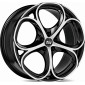 8x18 ET30 - LK5/110 ML65.06 MSW MSW 82 gloss black full polished