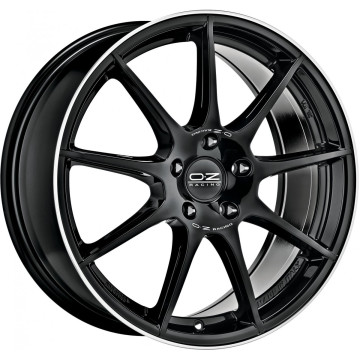 8x18 ET35 - LK5/112 ML75 OZ Veloce GT gloss black diamond lip