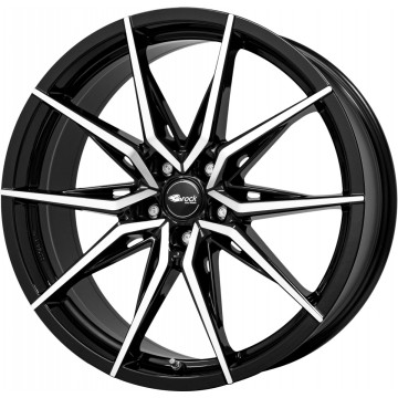 9.5x20 ET42 - LK5/112 ML66.6 Brock B42 schwarz front-poliert