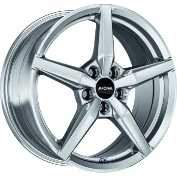 7.5x17 ET45 - LK5/108 ML76 Ronal R69 platinum silber