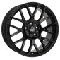 7.5x17 ET35 - LK5/100 ML63.4 2DRV WH26 schwarz glänzend lackiert