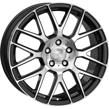 10x22 ET50 - LK5/130 ML71.6 2DRV WH26 schwarz hochglanzpoliert