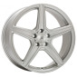 8.5x19 ET45 - LK5/112 ML72.6 Axxion AX7 solid titanium silber matt lackiert
