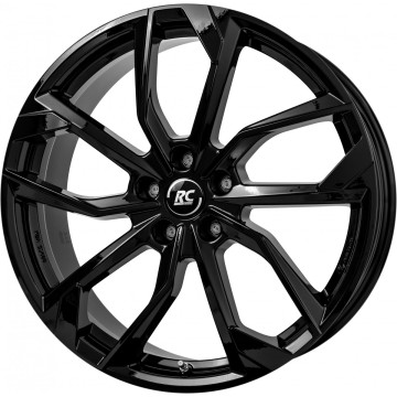 6.5x17 ET40 - LK5/100 ML57.1 RC-Design RC34 schwarz lackiert