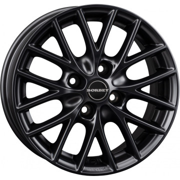 6.5x15 ET40 - LK4/108 ML72.5 Borbet BS4 black matt