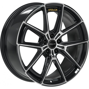 8.5x20 ET45 - LK5/112 ML57.1 Proline PF25 forged black polished