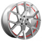 9x20 ET35 - LK5/112 ML73.1 Barracuda Tzunamee EVO silver brushed undercut trimline red