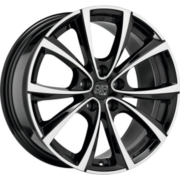 9.5x19 ET45 - LK5/114.3 ML64.12 MSW MSW 27 T gloss black full polished