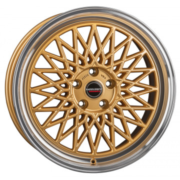 8x18 ET30 - LK5/112 ML66.5 Borbet B gold rim polished