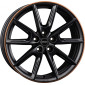 8x18 ET44 - LK5/112 ML57.1 Borbet LX18 black matt rim copper