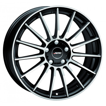 8.5x20 ET48 - LK5/108 ML70 Autec Typ L - Lamera schwarz matt poliert
