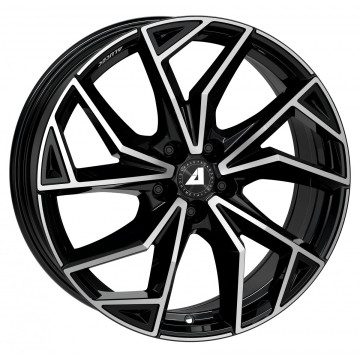 7.5x18 ET45 - LK4/100 ML63.3 Alutec ADX.02 diamant-schwarz frontpoliert