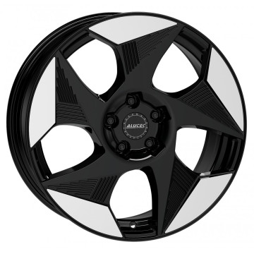8x19 ET46 - LK5/114.3 ML70.1 Alutec Solar diamant-schwarz frontpoliert