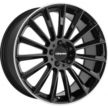 10.5x21 ET40 - LK5/112 ML66.6 Carmani 17 Fritz black lip polish
