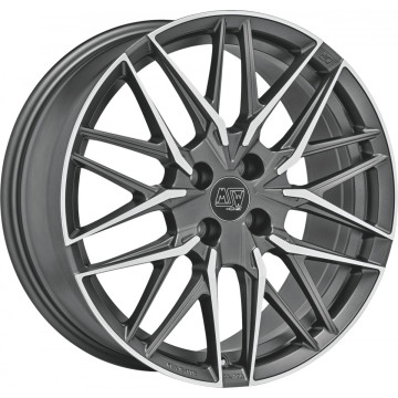 7x17 ET37 - LK4/100 ML63.3 MSW MSW 50/4 gun metal poliert