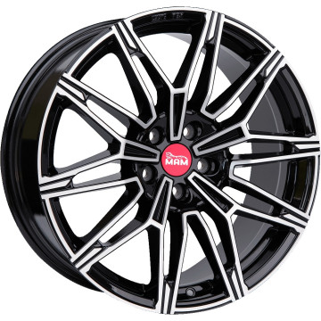 8.5x19 ET20 - LK5/120 ML72.6 MAM B3 black front polish