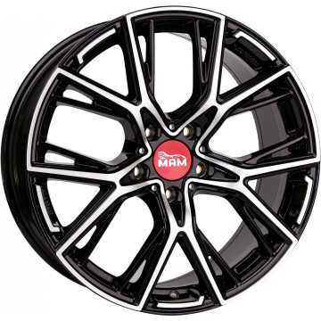 8.5x19 ET40 - LK5/114.3 ML72.6 MAM B4 black front polish