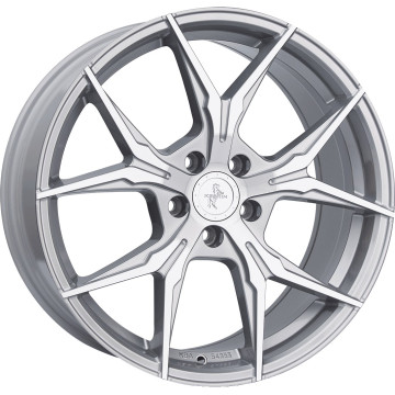 8.5x19 ET30 - LK5/112 ML72.6 Keskin KT19N Angel silver front polish