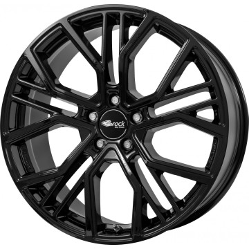 11x21 ET48 - LK5/112 ML66.6 Brock B41 schwarz lackiert