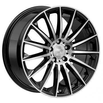 8.5x19 ET45 - LK5/112 ML66.6 2DRV WH39 schwarz hochglanzpoliert