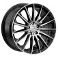 8.5x19 ET45 - LK5/112 ML66.6 2DRV WH39 schwarz hochglanzpoliert