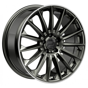 9x20 ET54 - LK5/112 ML66.6 2DRV WH39 dark gunmetal lackiert mit hochglanzpoliertem Felgenbett