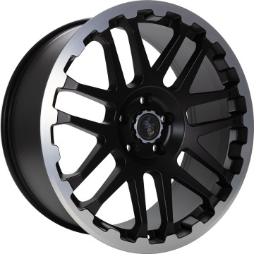 9x20 ET45 - LK6/139.7 ML93.1 Etabeta Combat black matt lip + cap polished