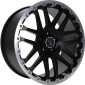 8x18 ET15 - LK6/139.7 ML106 Etabeta Combat CV black matt lip + cap polished