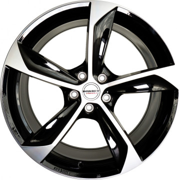 9x20 ET50 - LK5/112 ML66.5 Borbet S black polished glossy