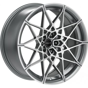 9.5x20 ET28 - LK5/112 ML66.5 Proline PFM forged matt grey polished